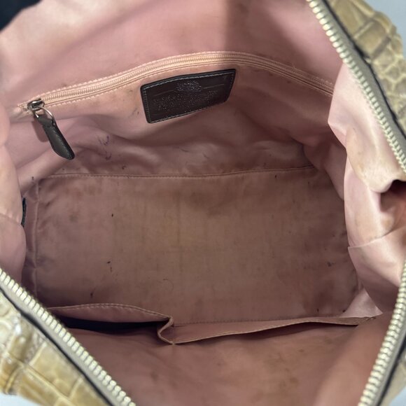 Coach #15260 Madison Audrey Embossed Leather Satchel Bag - Picture 10 of 14